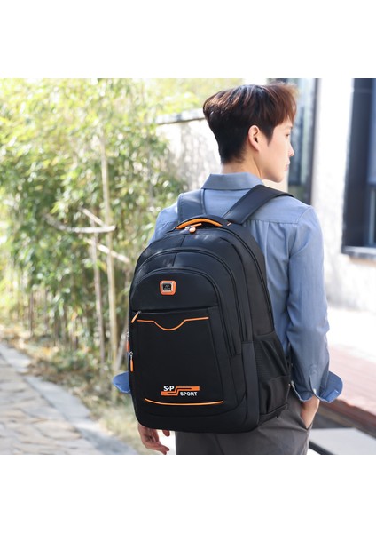 Iş Banliyö Sırt Çantası Erkek Sırt Çantası Rahat Ortaokul Öğrenci Çantası Tek Omuz Çantası Büyük Kapasiteli (Yurt Dışından) indirimleri