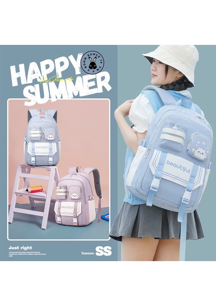 Kızlar Ortaokul Öğrencileri Okul Çantaları Yüksek Kaliteli Büyük Kapasiteli Sırt Çantası (Yurt Dışından) fiyatları