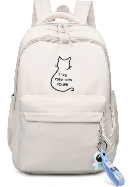 Öğrenci Sırt Çantası Omurga Koruması ve Yükü Azaltma Basit, Şık, Büyük Kapasiteli Sırt Çantası (Yurt Dışından)