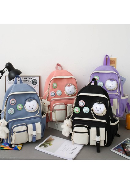 Ilkokul Okul Çantası Dört Parçalı Yeni Gelgit Serin Sırt Çantası Üç Ila Beş Altı Sınıf Büyük Kapasiteli Sırt Çantası (Yurt Dışından) fırsatları