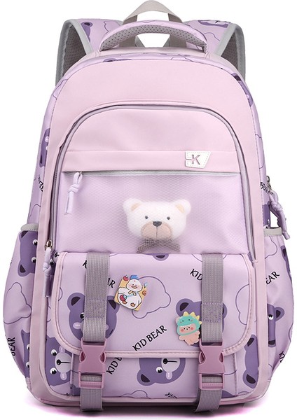 Öğrenci Okul Çantası Basit Büyük Kapasiteli Sırt Çantası (Yurt Dışından)