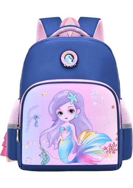 Öğrenci Okul Çantası Karikatür Sevimli Su Geçirmez Hafif Sırt Çantası (Yurt Dışından)