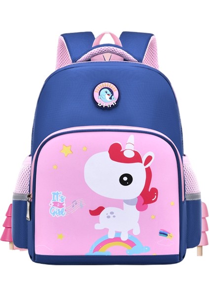 Öğrenci Okul Çantası Karikatür Sevimli Su Geçirmez Hafif Sırt Çantası (Yurt Dışından)