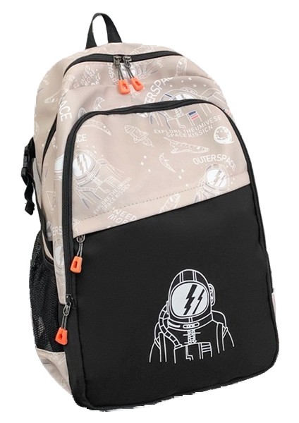 Astronot Sırt Çantası Kadın Sırt Çantası Erkek Ortaokul ve Lise Öğrenci Çantası Graffiti Çantası (Yurt Dışından)
