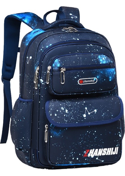 Öğrenci Okul Çantası Yan Açılış Büyük Kapasiteli Hafif Su Geçirmez Omurga Sırt Çantası (Yurt Dışından)