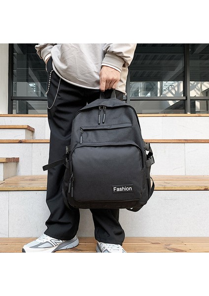 Basit Çift Sırt Çantası, Ortaokul Öğrencisi, Büyük Kapasiteli Öğrenci Okul Çantası, Açık Hava Seyahati Sırt Çantası, Erkek Sırt Çantası (Yurt Dışından) modelleri