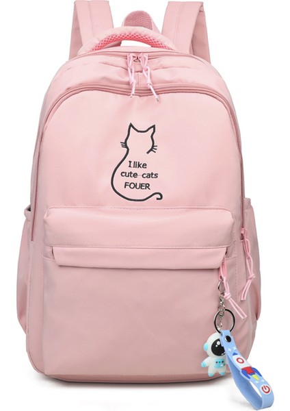 Öğrenci Sırt Çantası Omurga Koruması ve Yükü Azaltma Basit, Şık, Büyük Kapasiteli Sırt Çantası (Yurt Dışından)