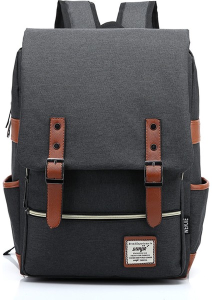 Retro Erkek ve Kadın Açık Hava Kanvas Sırt Çantaları Modaya Uygun Sırt Çantaları (Yurt Dışından)
