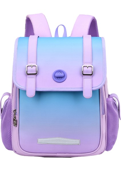 Öğrenci Yatay Okul Çantası, Yükü Azaltan, Omurgayı Koruyan, Geniş Kapasiteli, Hafif Sırt Çantası, Su Geçirmez Kumaştan Çocuk Okul Çantası (Yurt Dışından)