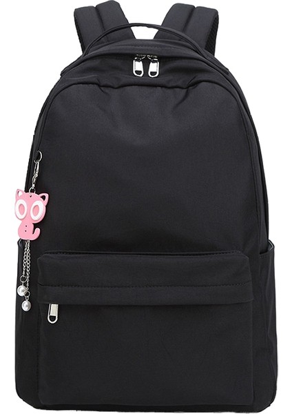 Öğrenci Okul Çantası, Kampüs Düz Renk Sırt Çantası, Şık, Büyük Kapasiteli Sırt Çantası (Yurt Dışından)