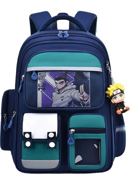 Öğrenci Okul Çantası Ingiliz Tarzı Hafif, Omurgayı Koruyan, Büyük Kapasiteli Çocuk Sırt Çantası (Yurt Dışından)