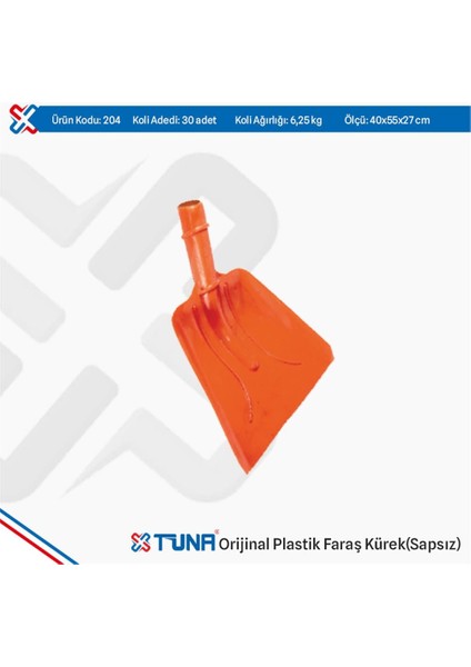 204 Orjinal Plastik Faraş Kürek Sapsız