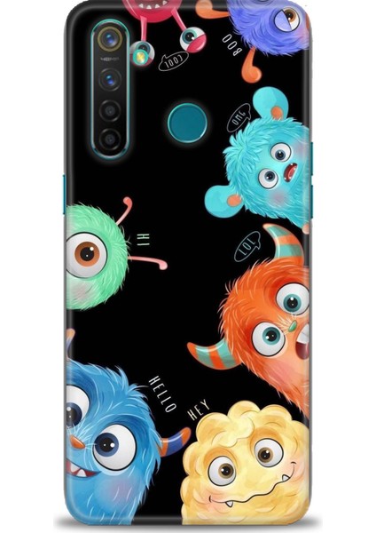 Realme 5 Pro Uyumlu Kılıf Hd Baskılı Silikon Kılıf - 875