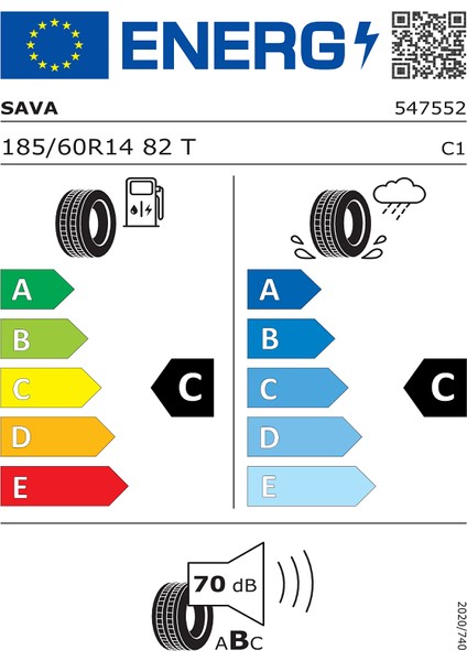 185/60 R14 82T Perfecta Oto Yaz Lastiği (Üretim Yılı: 2024)