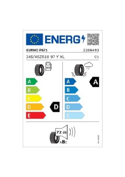 245/40 R18 97Y Xl Ecsta Ps71 Oto Yaz Lastiği ( Üretim Yılı:2024 ) fiyatları
