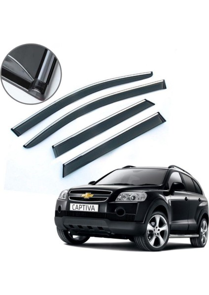 Chevrolet Captiva Krom Çıtalı Cam Rüzgarlığı