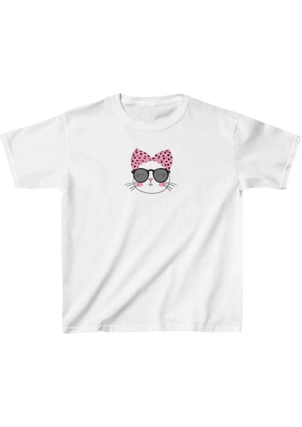 Çocuk Baskılı T-Shirt - Beyaz