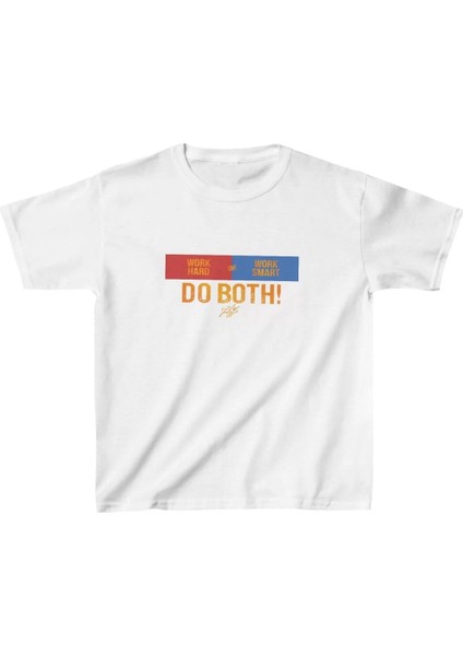 Çocuk Baskılı T-Shirt - Beyaz