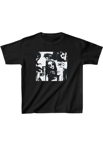 Çocuk Baskılı T-Shirt - Siyah