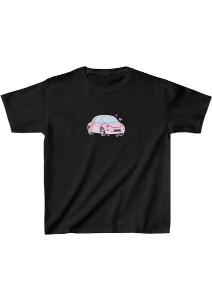 Çocuk Baskılı T-Shirt - Siyah