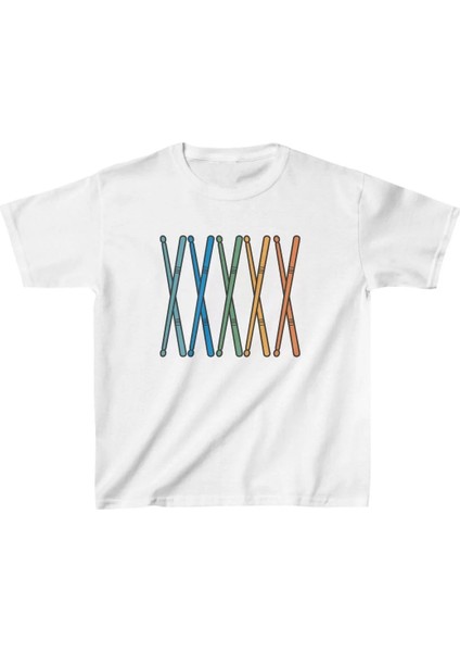 Çocuk Baskılı T-Shirt - Beyaz