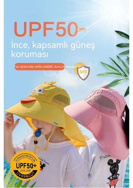 Xiaopeng Store Hg Harika Çocuk Güneş Şapkası Plaj Şapkası Balıkçı Şapkası (Yurt Dışından)