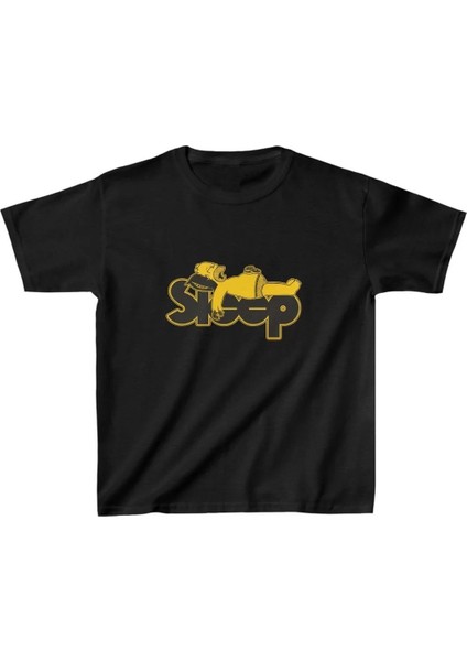 Çocuk Baskılı T-Shirt - Siyah