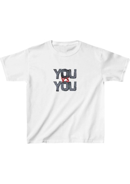 Çocuk Baskılı T-Shirt - Beyaz