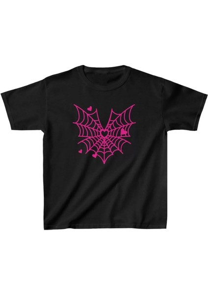 Çocuk Baskılı T-Shirt - Siyah