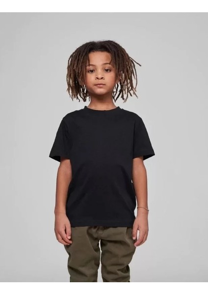 Çocuk Unisex Basic T-Shirt - Siyah