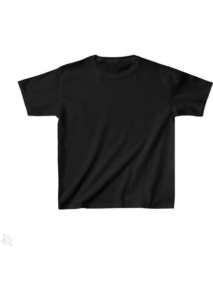 Çocuk Unisex Basic T-Shirt - Siyah