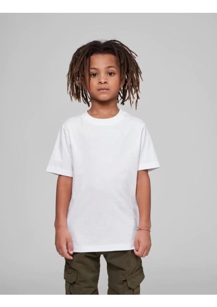 Çocuk Unisex Basic T-Shirt - Beyaz