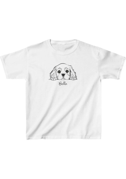 Unisex Çocuk Baskılı T-Shirt - Beyaz