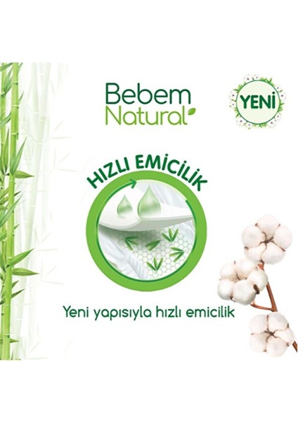 Bebem Natural Ultra Fırsat Paketi 5 Beden Junior 80 Adet Bebek Bezi