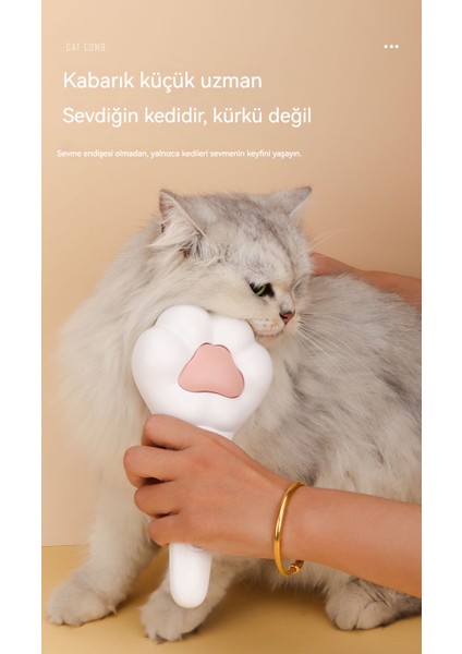 Dreamstore Sevimli Kedi Pençe Tarağı Tek Dokunuşla Tüy Alma Tarağı Evcil Hayvan Masaj Tarağı Kedi Tüyü Temizleme Kedi Pimi Tarağı Evcil Hayvan Tarağı Köpek Tarağı (Yurt Dışından)