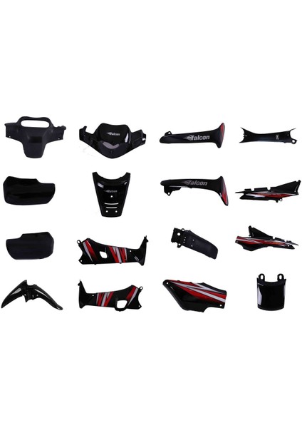 Kaporta Seti Takım (16 Parça) Siyah-Magic 50 KMT50-S Cup Lüx Orijinal