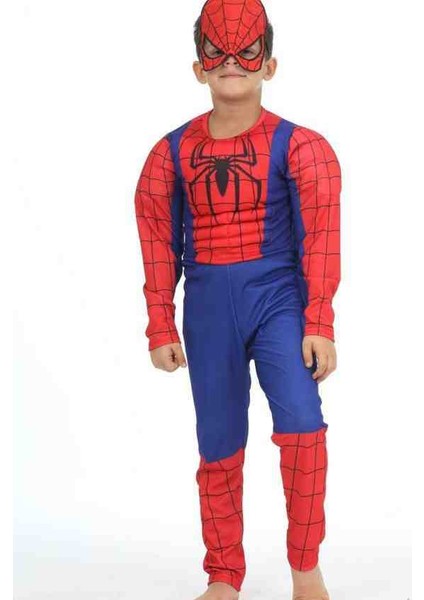 Spiderman Kaslı Kostum