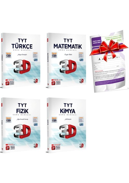 2024 TYT Türkçe - Matematik - Fizik - Kimya Soru Bankası - TYT Deneme