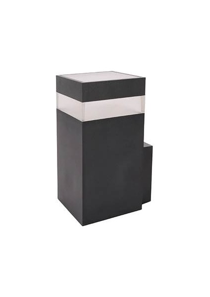 Ack AT16-10991 9W LED Duvar Armatürü / Siyah / Kare / 6500-4000-3000K Butonlu Renk Seçeneği