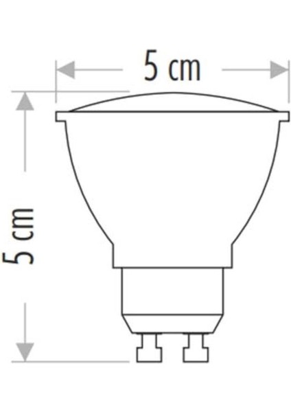 7W LED Ampul (Gu-10) (Yeşil) Cat CT-4215Y