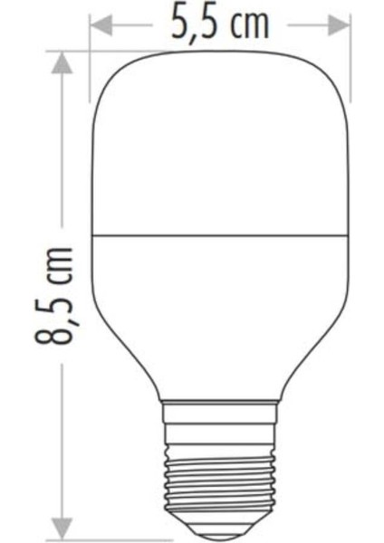 15W LED Ampul ( E27) (Beyaz) Cat CT-4329B
