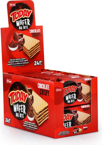 Today Big Bite Çikolatalı Gofret 30 gr 24 Adet (1 Kutu)