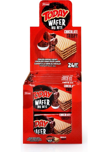 Today Big Bite Çikolatalı Gofret 30 gr 24 Adet (1 Kutu)