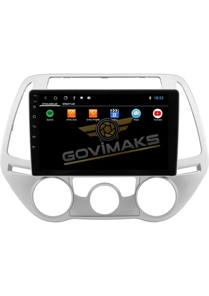 GOVİMAKS HYUNDAİ İ20 2009-2014 UYUMLU 2 GB RAM 32 GB HAFIZA ANDROID MULTIMEDIA modelleri