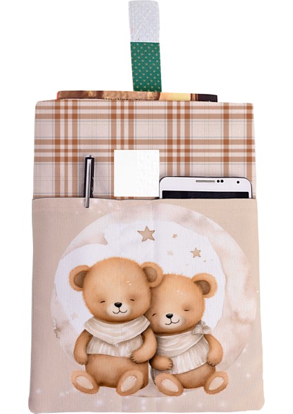 Desenli Cepli Kitap Kılıfı 20 x 25 cm