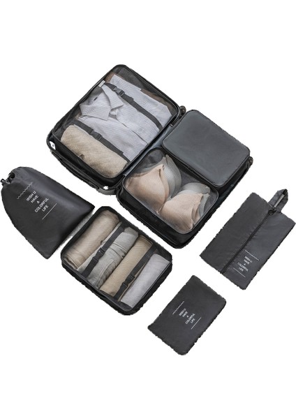 Yedi Parçalı Seyahat Saklama Çantası Seti (Yurt Dışından)