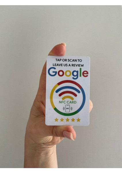 Nfc Google Review Card In English