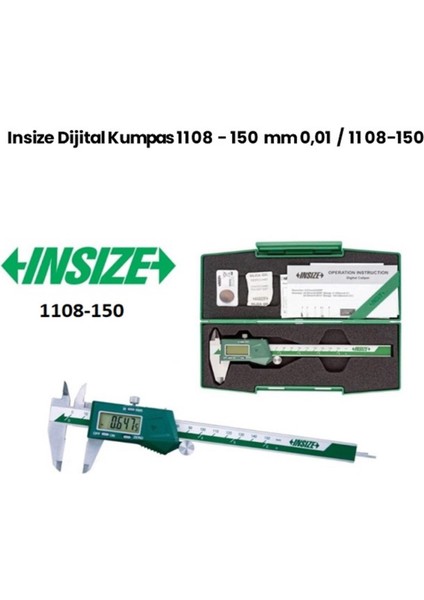 1108-150 Dijital Kumpas Standart 0-150 mm