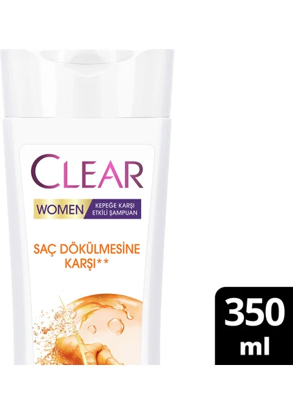 Women Kepeğe Karşı Etkili Şampuan Saç Dökülmesine Karşı 350 ml