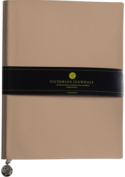 Smyth Rugan Esnek Kapak Çizgili Defter 19 x 25 cm Bej